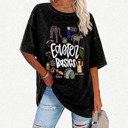 Easter Basics Vintage Distressed T-shirt