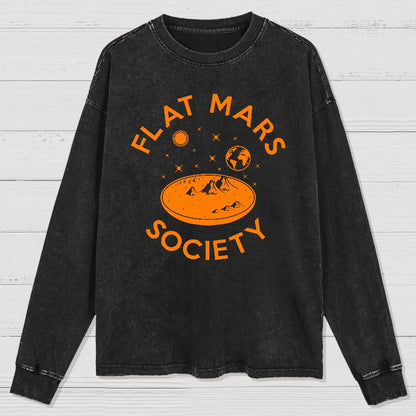 Flat Mars Washed Long Sleeve Tee