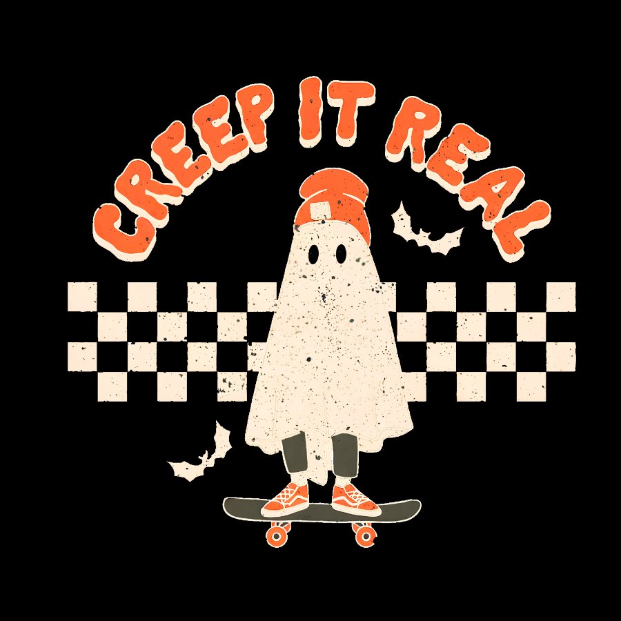 Creep it Real Vintage Ghost Halloween Geeky T-Shirt
