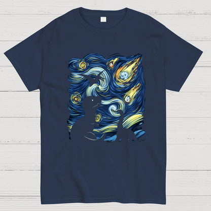 Dinosaurs in the starrynight Geeky T-Shirt