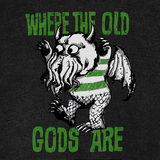 Where The Old Gods Are Vintage Distressed Hoodie