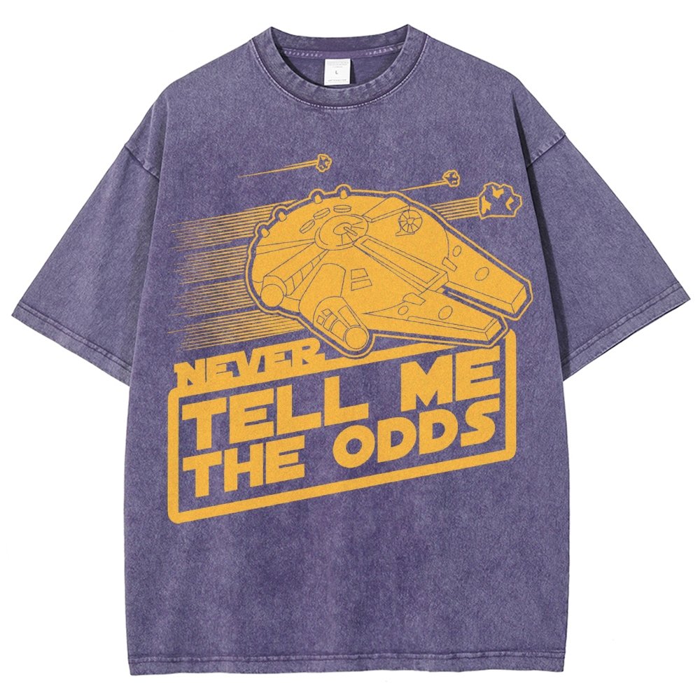 Never Tell Me The Odds Vintage Distressed T-shirt