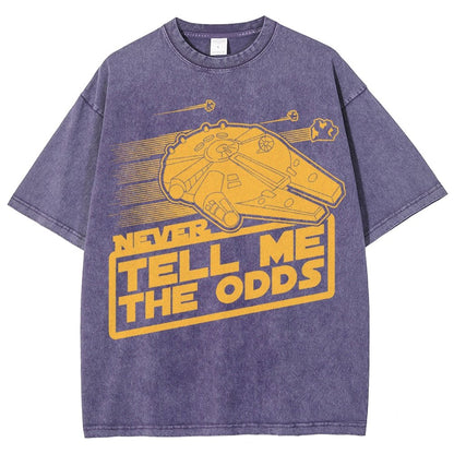 Never Tell Me The Odds Vintage Distressed T-shirt