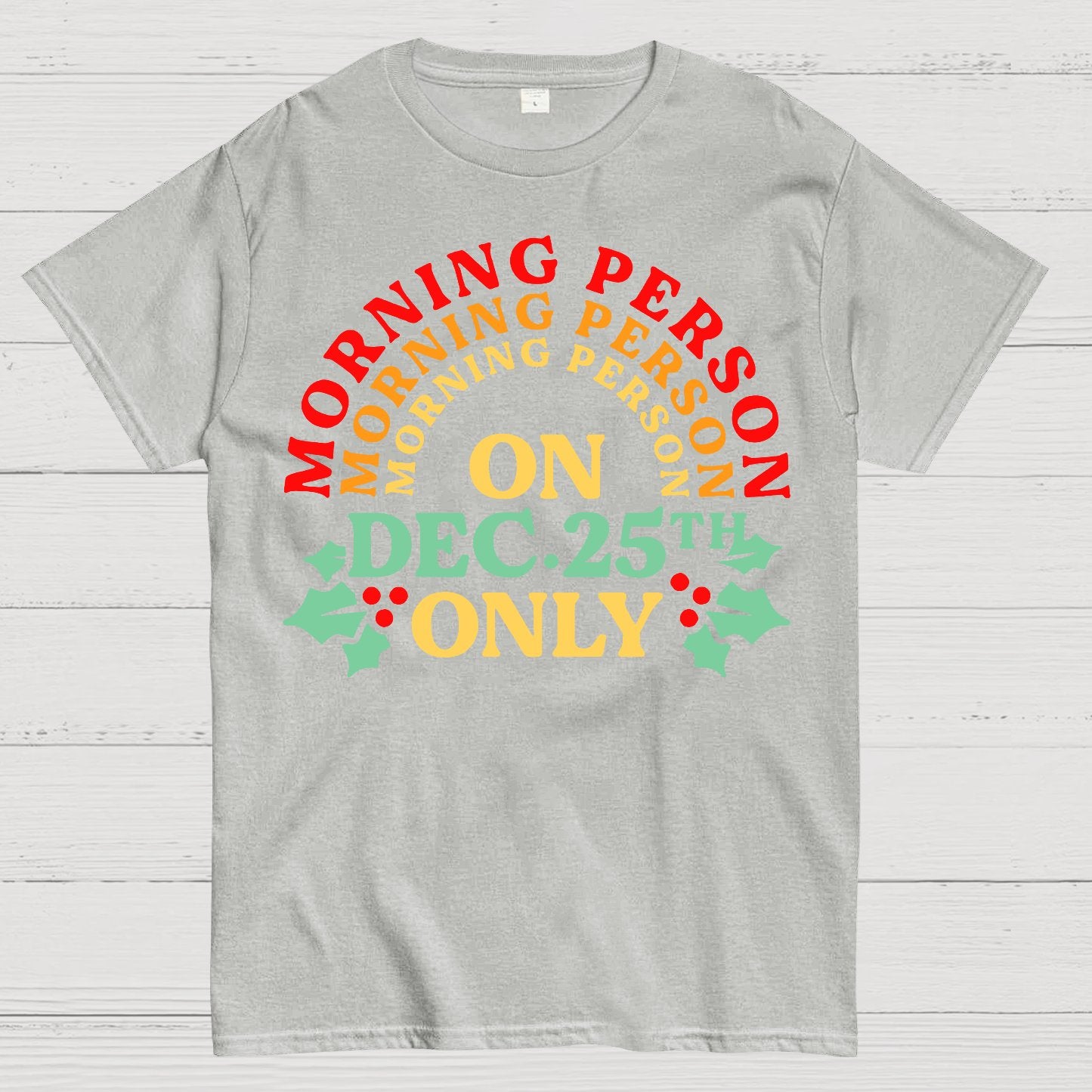 Morning Person On Dec 25th Only Christmas Geek T-Shirt