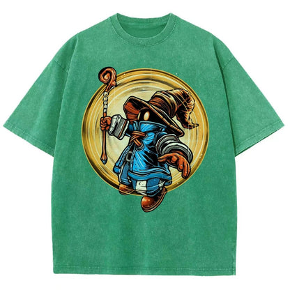 The Black Mage Vintage Distressed T-shirt