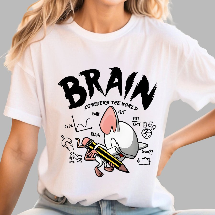 Brain Conquers The World! Geek T-Shirt