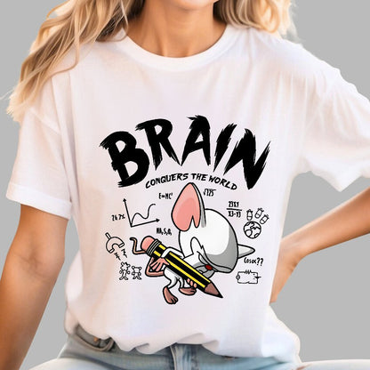 Brain Conquers The World! Geek T-Shirt