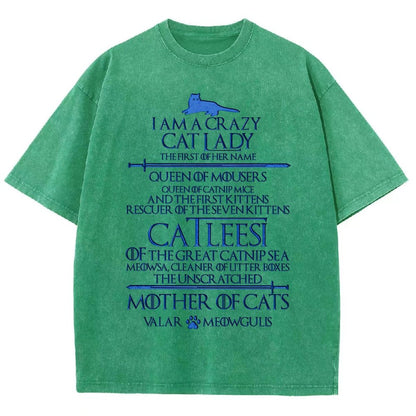 I Am A Crazy Cat Lady Vintage Distressed T-shirt