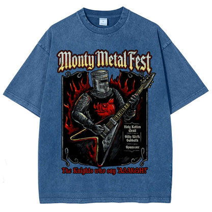 Monty Metal Fest Vintage Distressed T-shirt