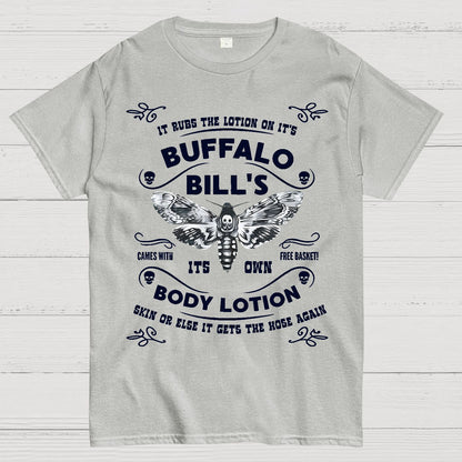 Mysterious Goth Body Lotion Deaths Head Moth Horror Geek T-Shirt