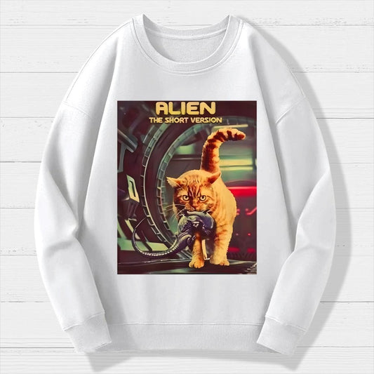 Mystery Cat Heavy Geek Cotton Sweatshirt