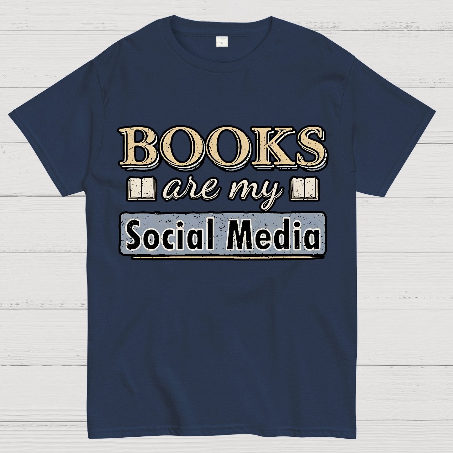 Books Are My Social Media Geek T-Shirt