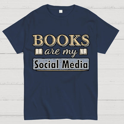 Books Are My Social Media Geek T-Shirt