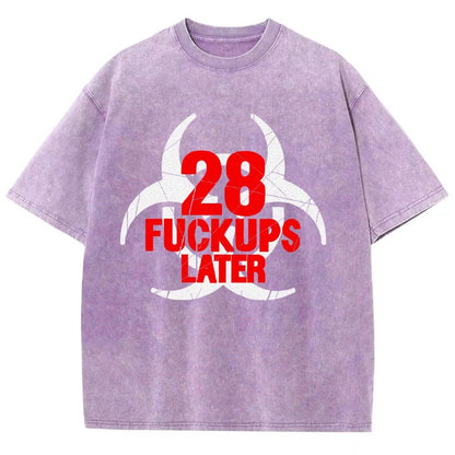 28 Fuckups Later Vintage Distressed T-shirt 2508000875