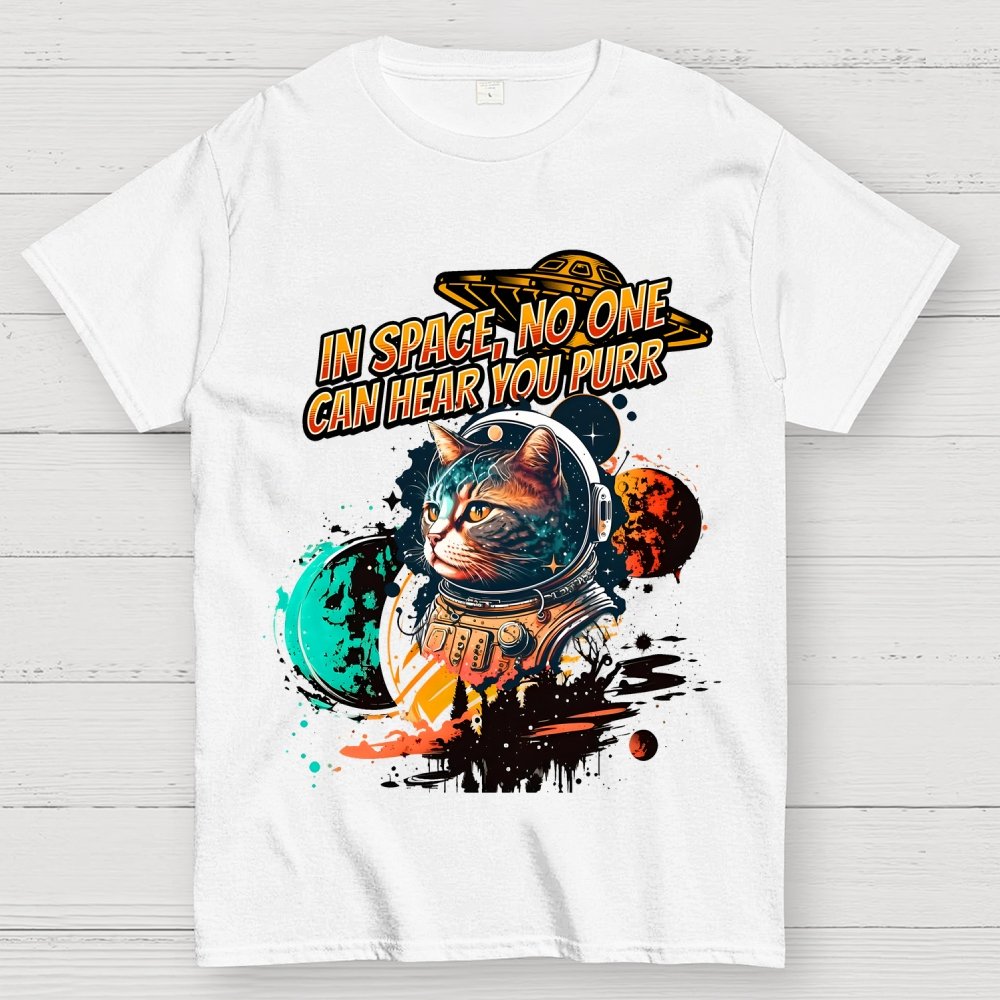 In Space No One Can Hear You Purr Geek T-Shirt