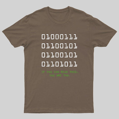 If You Can Read This Geeky T-Shirt