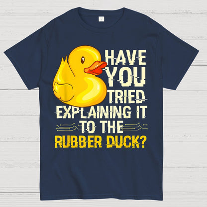 Funny Programmer - Rubber Duck Debugging Geek T-Shirt