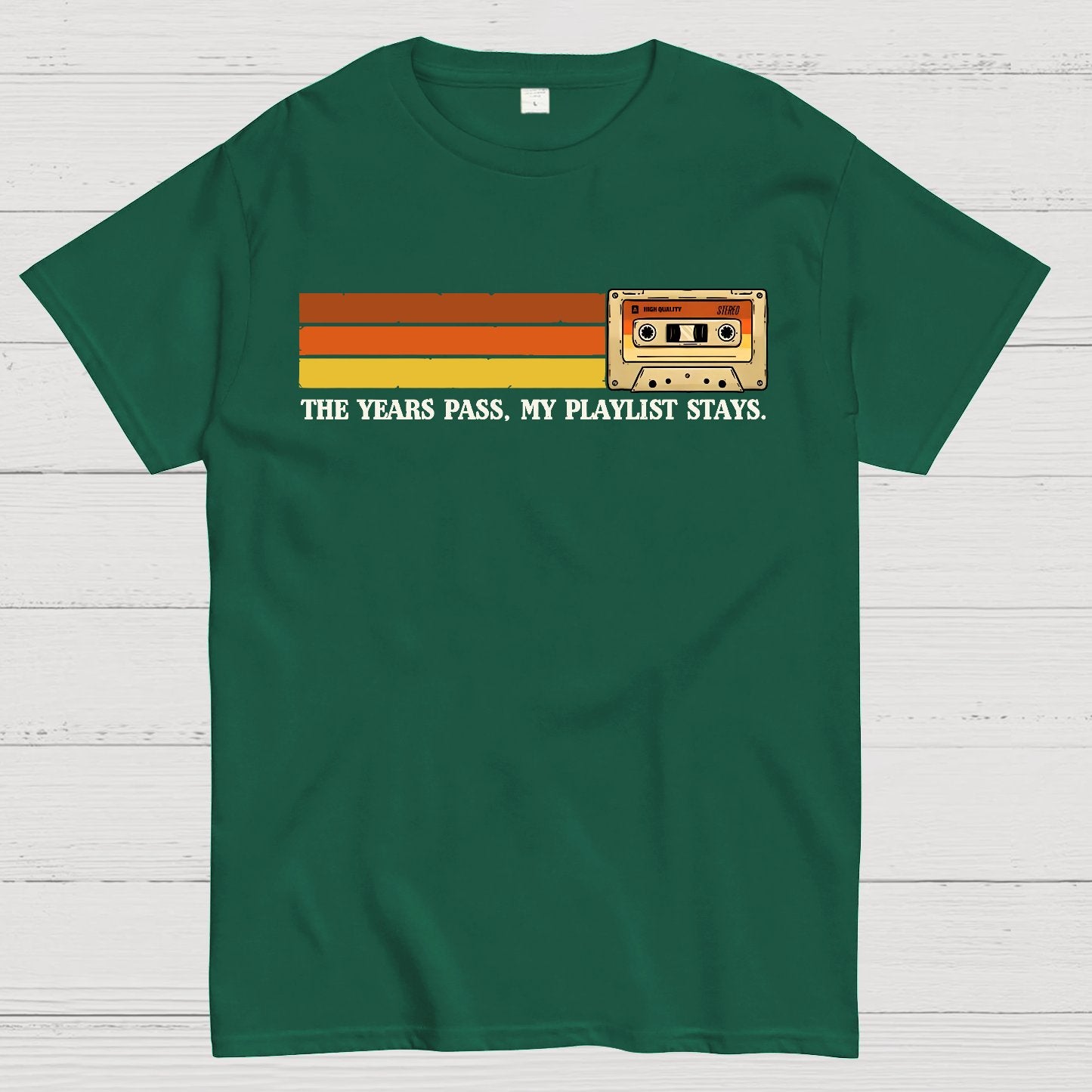 The Years Pass, My Playlist Stays Geek T-Shirt