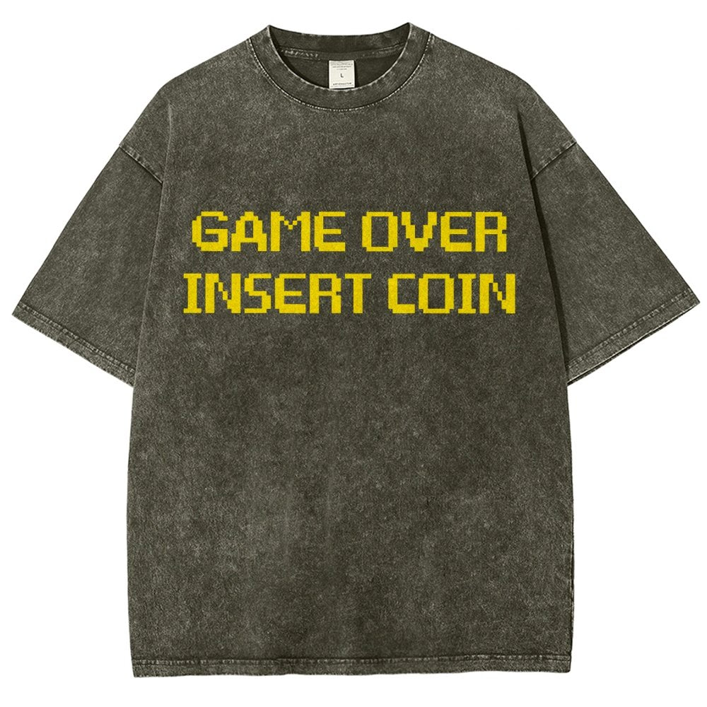 Game Over Vintage Distressed T-shirt