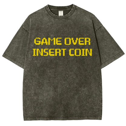 Game Over Vintage Distressed T-shirt