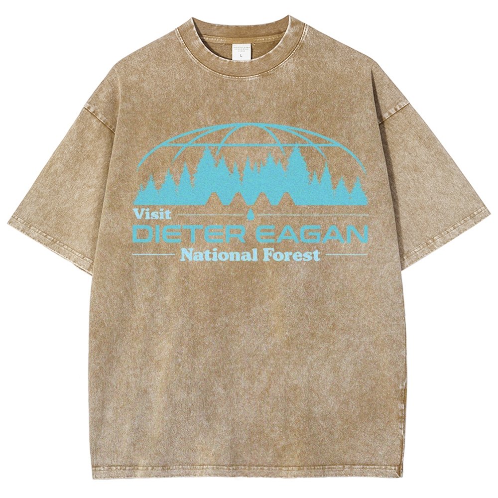 Visit Dieter Eagan National Forest Vintage Distressed T-shirt