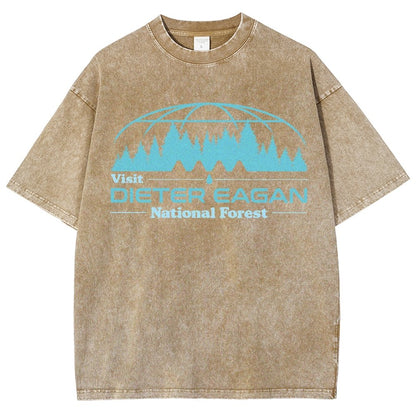Visit Dieter Eagan National Forest Vintage Distressed T-shirt