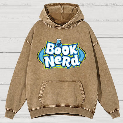 Book Nerd Vintage Distressed Hoodie