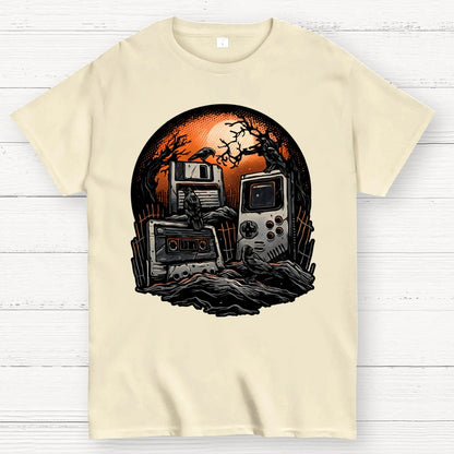 Retro Graveyard Geek T-Shirt