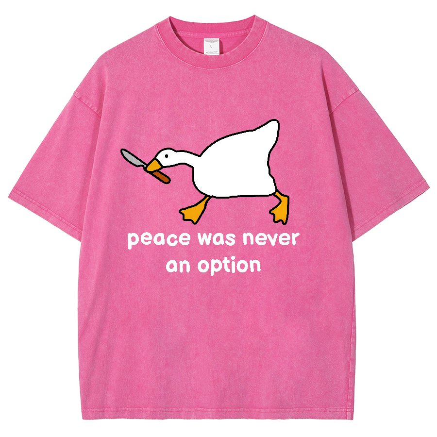 Peace Was Never An Option Vintage Distressed T-shirt