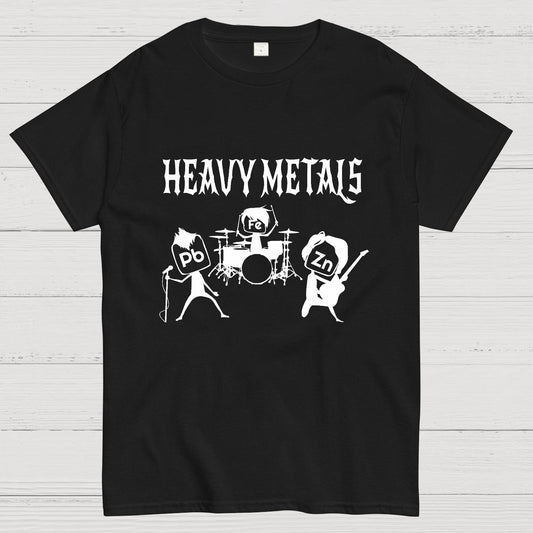 Saying Heavy Metals Rocks Chemistry Geeky T-Shirt