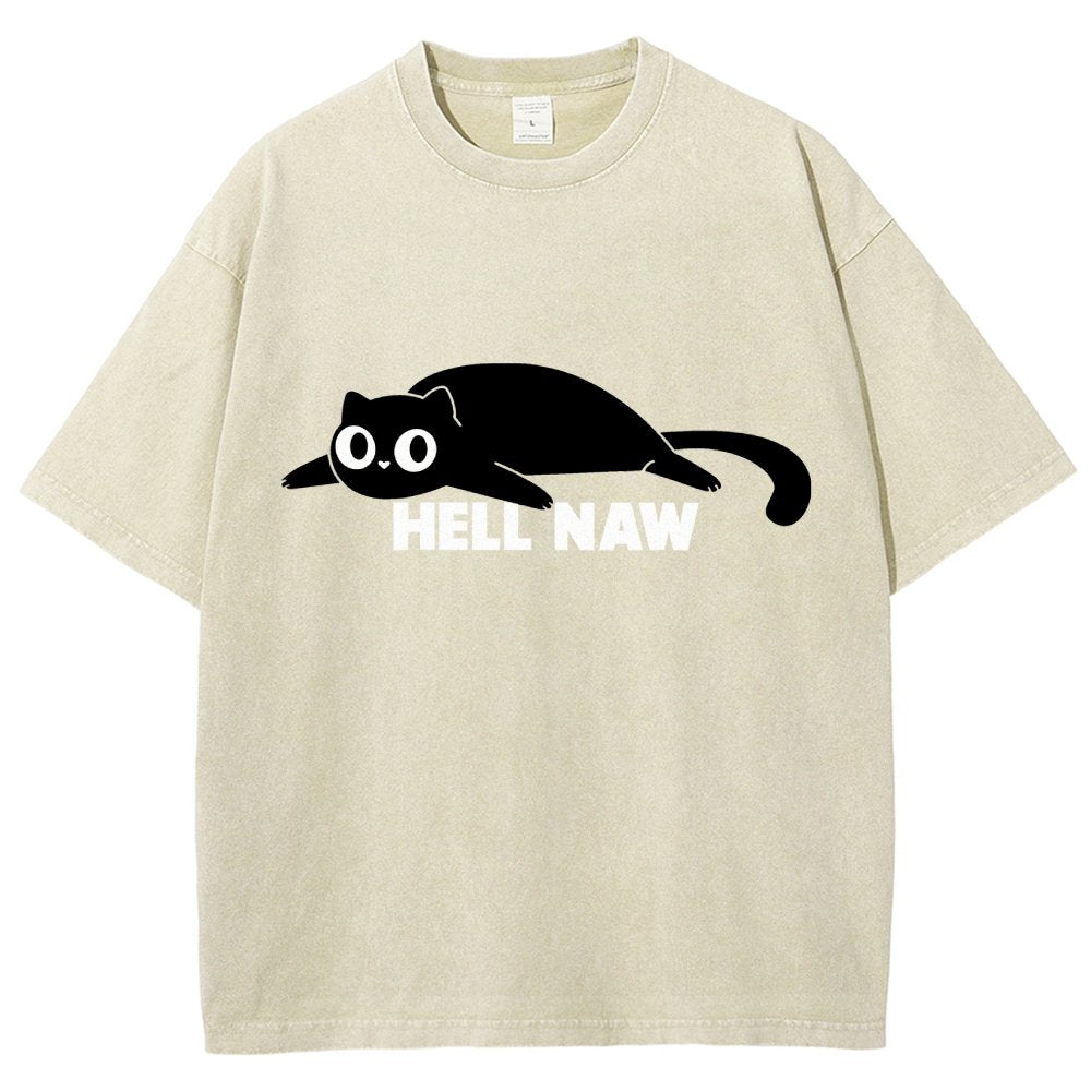 Hell Naw Vintage Distressed T-shirt
