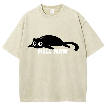 Hell Naw Vintage Distressed T-shirt