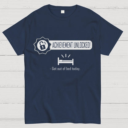 Achievement Unlocked：Out of Bed Funny Geek T-Shirt