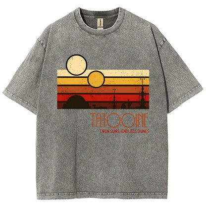 Dual Suns, Limitless Dunes Vintage Distressed T-shirt