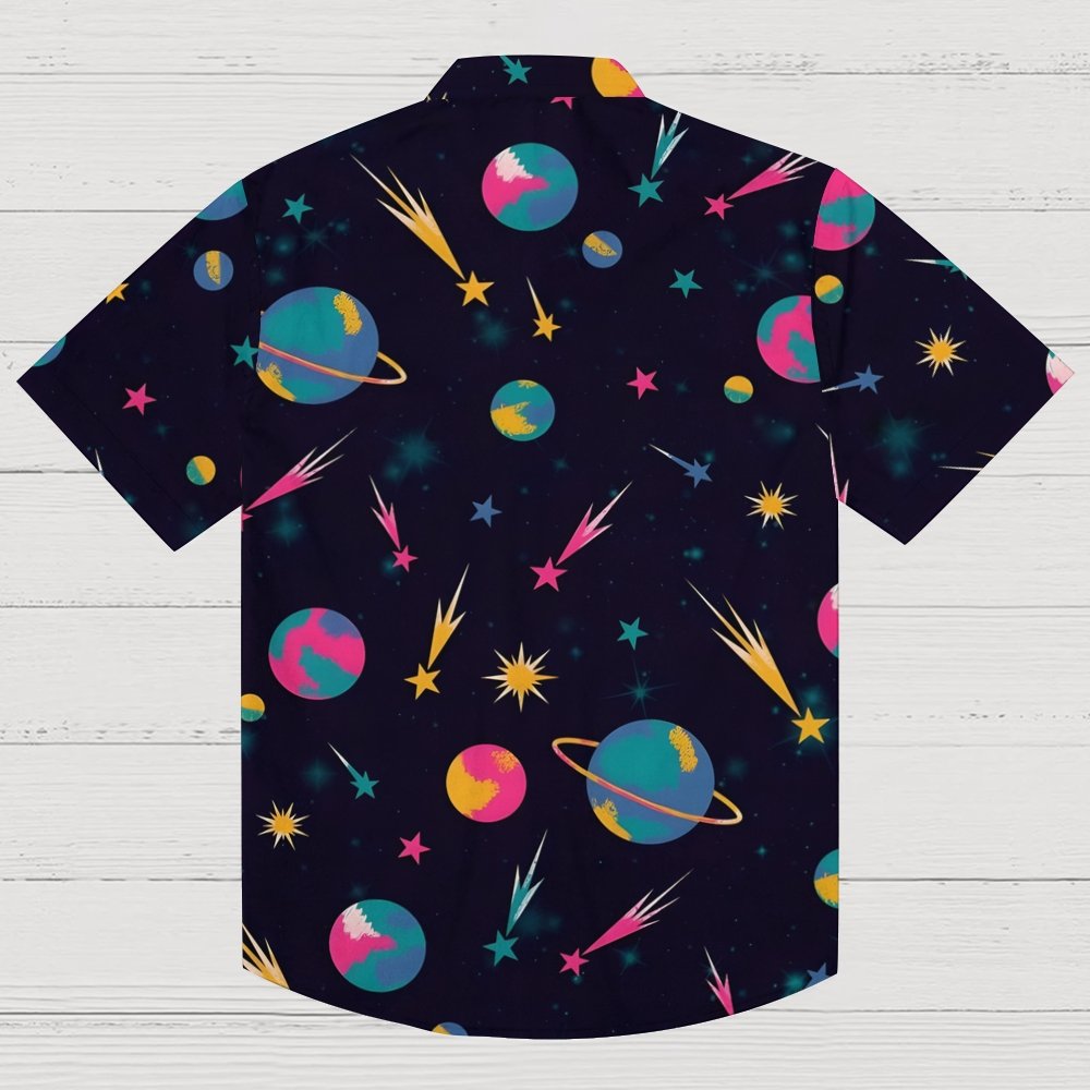 Galaxy Planet Series Print Geeky Shirt