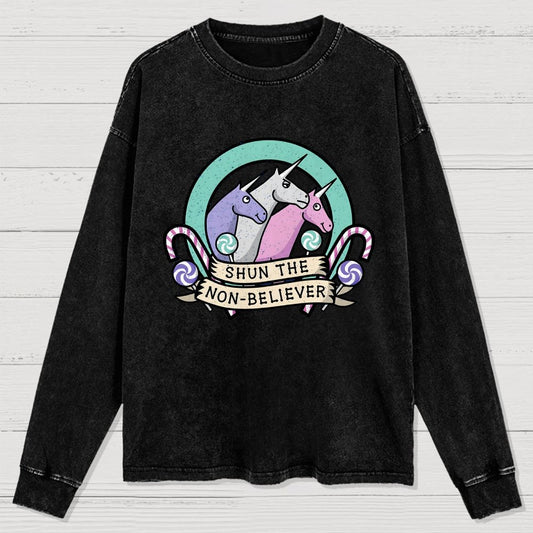 Shun the Non-Believer Washed Long Sleeve Tee
