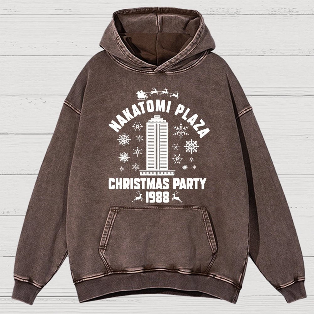 Holiday Christmas Party Vintage Distressed Hoodie