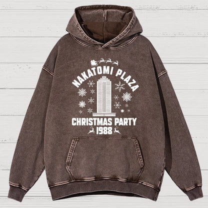 Holiday Christmas Party Vintage Distressed Hoodie