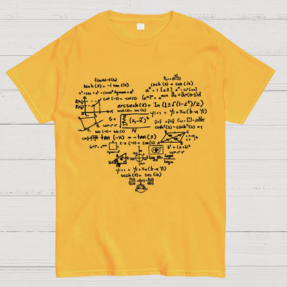 Math Heart, Valentine's Day Nerd Geek T-Shirt