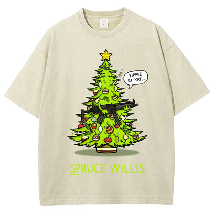 Yippee Ki Yay  Vintage Distressed T-shirt