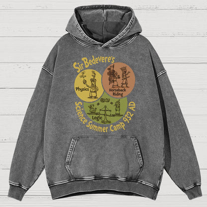 Sir Bedevere’s Science Camp Vintage Distressed Hoodie