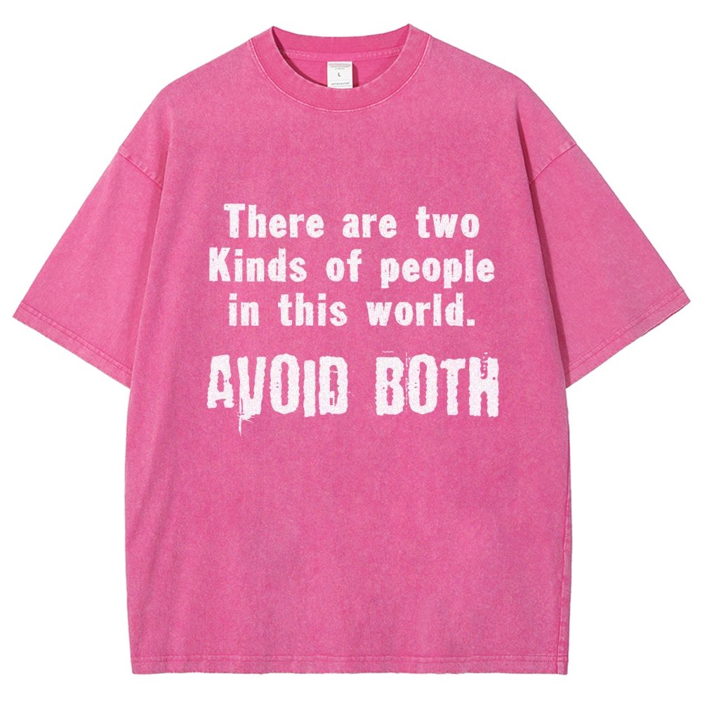 There Are Two Kinds Of People In This World Vintage Distressed T-shirt
