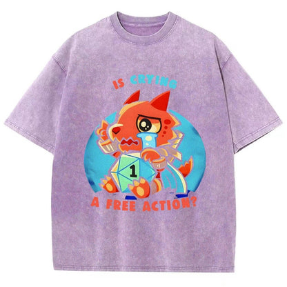 Dragon crying is a free action Vintage Distressed T-shirt