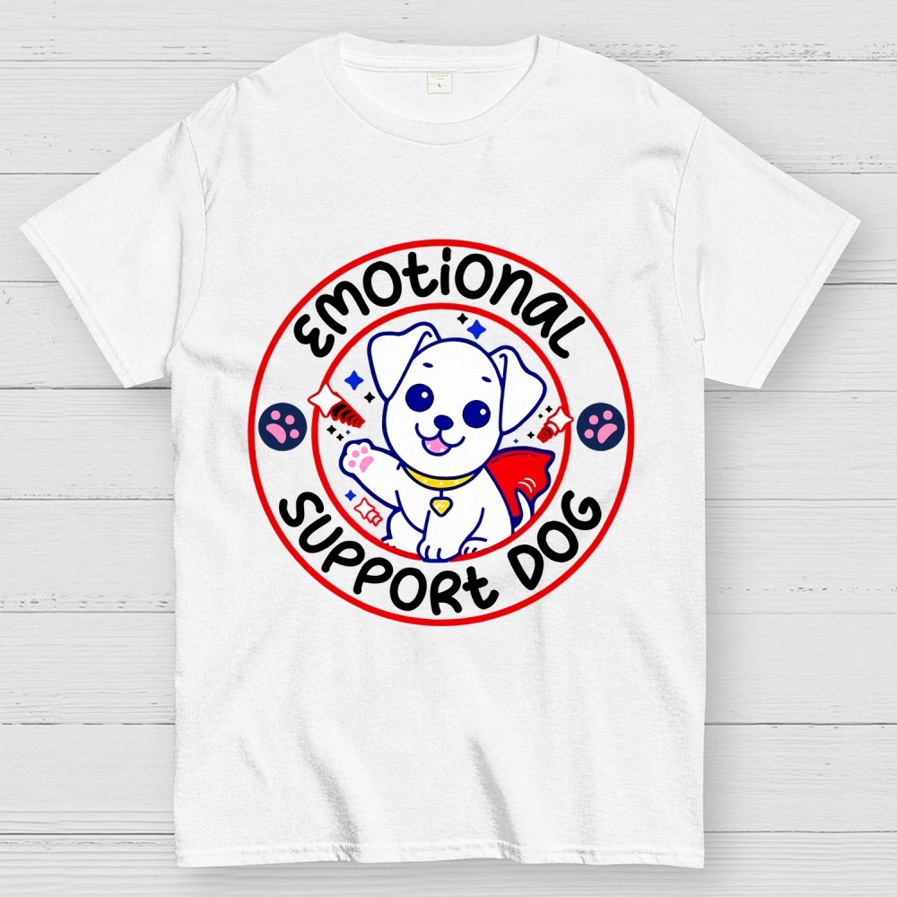 Emotional Support Dog Unisex Geek T-Shirt