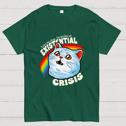 Existential Crisis Cat Geek T-Shirt