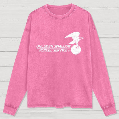 Unladen Bird Parcel Service Washed Long Sleeve Tee
