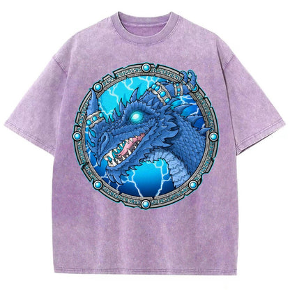 Blue Dragon Vintage Distressed T-shirt