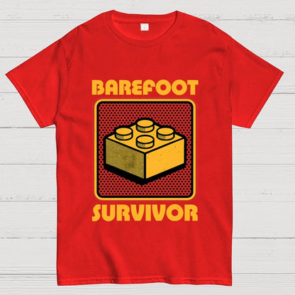 Foot Brick Survivor Geek T-Shirt