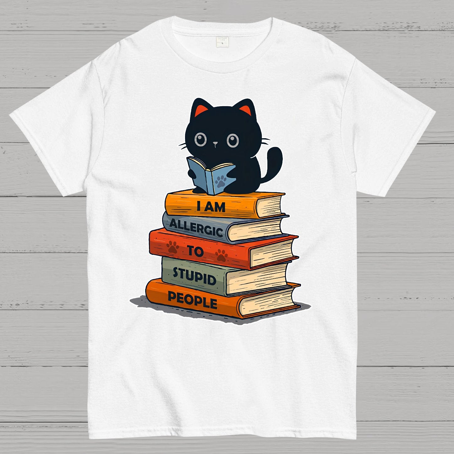 Allergic To Stupid People. Funny Geek T-Shirt