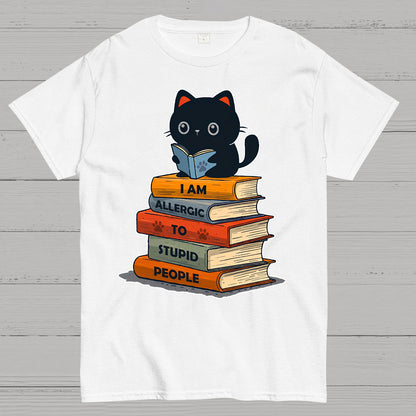 Allergic To Stupid People. Funny Geek T-Shirt